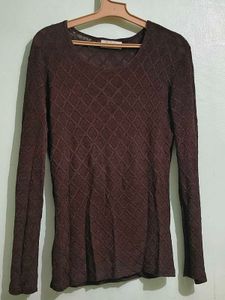 Chic Textured Long Sleeve Top