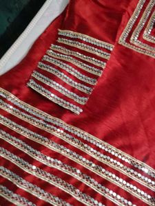 Exquisite Red Embellished Kurta
