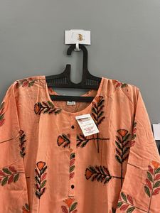 Peach Kurta Set (L)