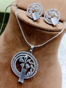 American Diamond pendant Necklace Set
