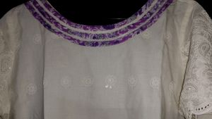 Ladies Top In Hakoba Material For Casual Wear