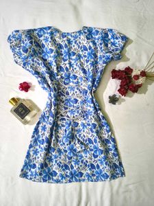 floral Corset back kurti 🦢💙