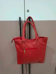 Chic Red Tote Bag