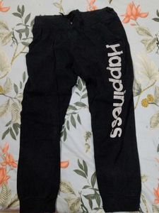 Black 'Happiness' Joggers