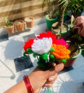 Handcrafted Crochet Flower Bouquet