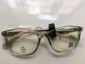 Floral Transparent Frame Glasses