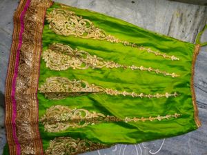 half saree  set