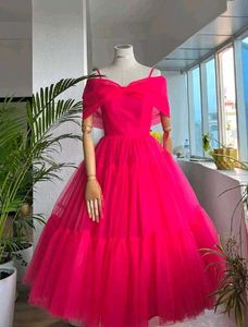 Hot Pink Tulle Party Dress