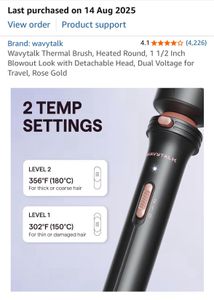 Professional Styling Hot Air Brush