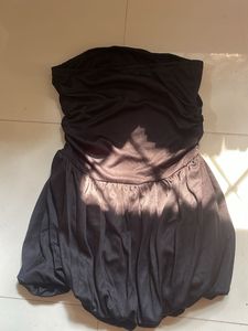 Black Strapless Mini Dress