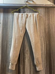 H&amp;M Beige Velvet trousers