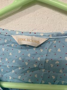 Light Blue Polka Dot Nightgown