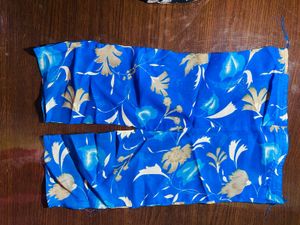 Floral Print Blue Palazzo Pants