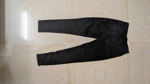 Black Washed Denim Jeans
