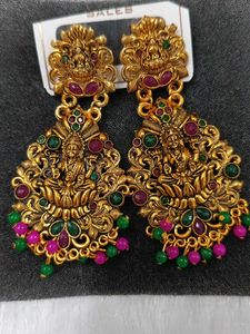 Traditional Lakshmi Jhumka Earrings