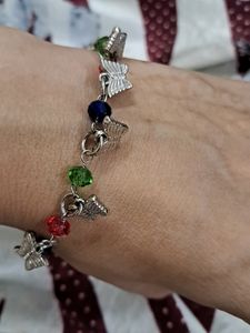 Combo Of Beautiful Crysta Hoops and Bracelet
