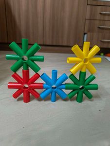 Colorful Building Toy Connectors - Set of 12