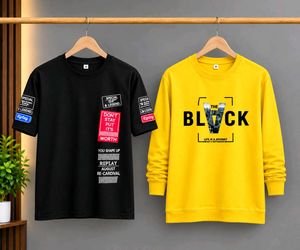 Men's Yellow "The Black" Graphic Sweatshirt