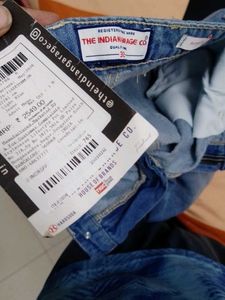 Wide Leg Light Wash Denim Jeans, didn't even wear
