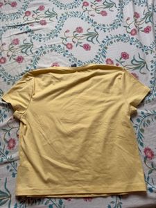 Yellow Floral Print T-Shirt