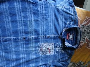 Mens Stylish Blue Denim Shirt xl size 40-42 cms