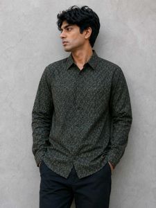 Floral Print Cotton Casual Shirt