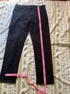 Length-35,,Classic Black Denim Jeans