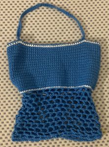 Handmade Blue Crochet Top
