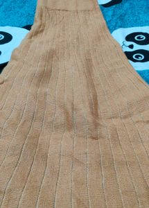 Pleated Midi knit Skirt