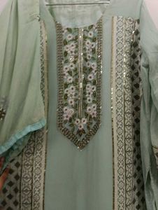 Elegant White Kurta Set with Dupatta