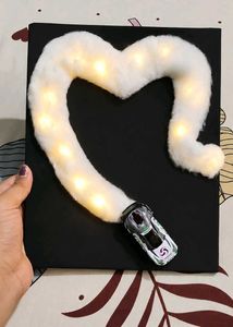 Unique Car & Heart Light Decor on canvas