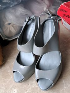 Melissa Grey Designer Heels Brand New Unused