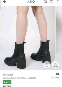 Block heel Chelsea boots