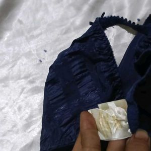 Navy Blue Lace  Bra
