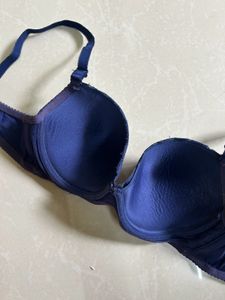 Blue Lace Bra