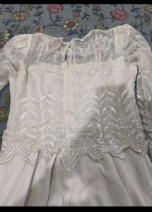 Elegant White Ethnic Gown