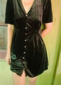 Vintage Velvet Mini Dress