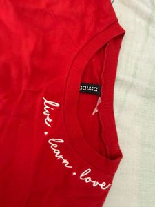 H&amp;M ORIGINAL London- Red Crew Neck T-shirt