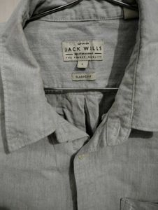 Jack Wills Men's Blue Button-Down Shirt