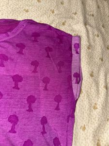 Purple Tie-Front Barbie T-Shirt
