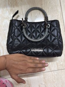 ALDO Chic Quilted Handbag with Embellished Handle