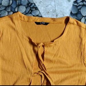 shein orange casual trendy Top