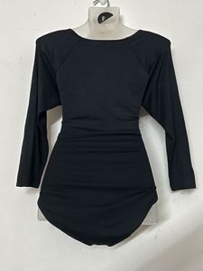 BRANDED Black Long Sleeve Bodysuit