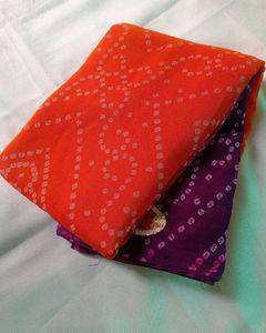 Vibrant Bandhani Saree