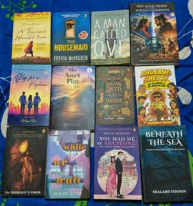 Fictional books/novel - set of 12
