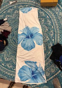 Stunning Floral Strapless Maxi Dress