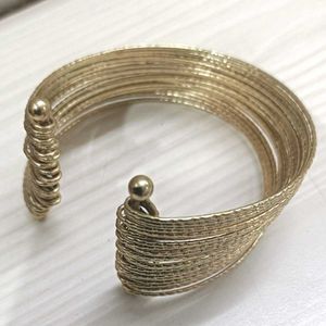 Gold Multi-Strand Cuff Bracelet