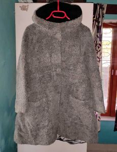 Cozy Grey Hooded Jacket
