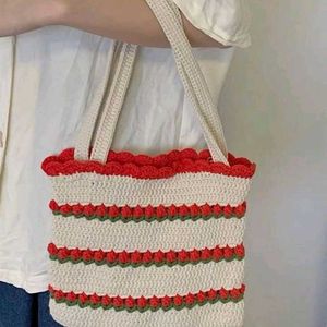 Crochet Tulip Tote bag