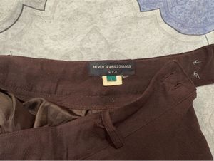 brown mini skirt
